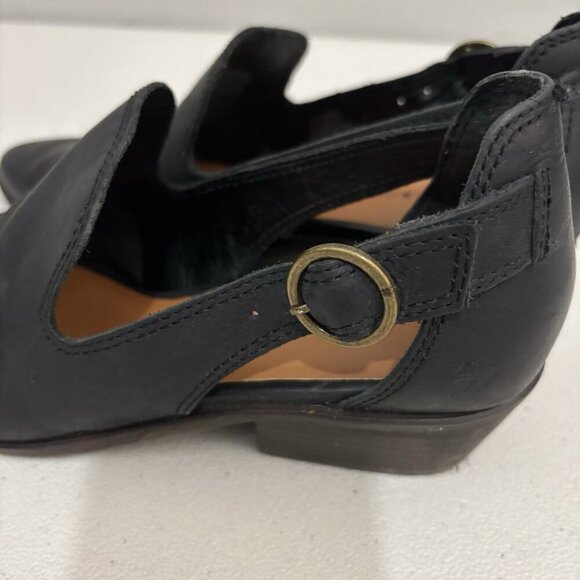 Lucky Brand Myndo Loafer Booties Pointed Toe Leather Women 6.5M - Picture 6 of 11